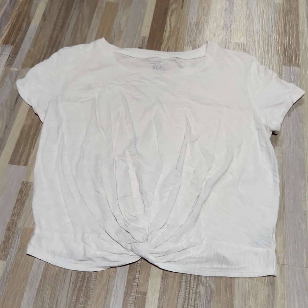 Aerie Real Soft Twist Front Tee